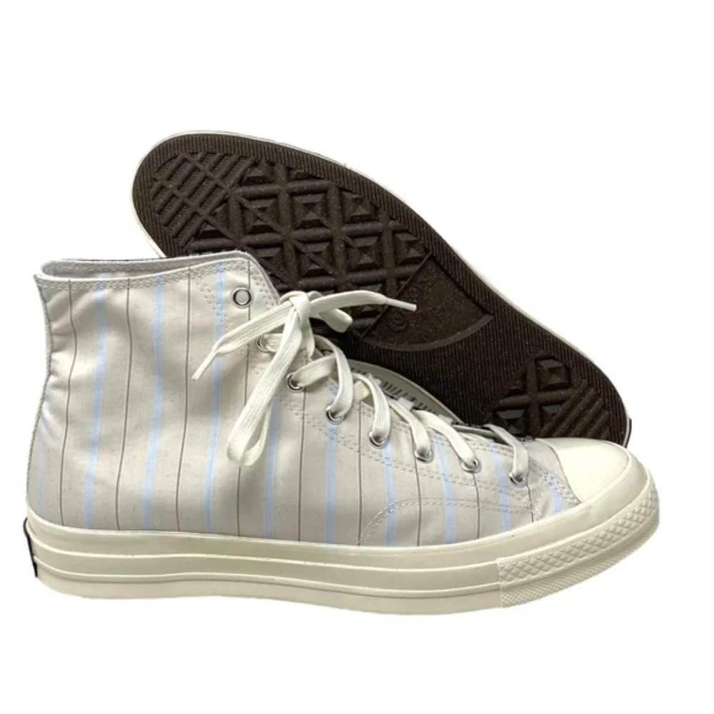 Converse Chuck 70 Retro Shoes For Men Skate High Stripes Canvas A00457C-WWSBBBBW - Picture 9 of 10
